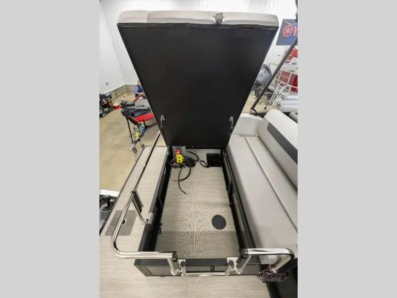 Slide: The Image of Open storage compartment in Sportfisher Sport 23-2S RL boat, 2026 model. - 21
