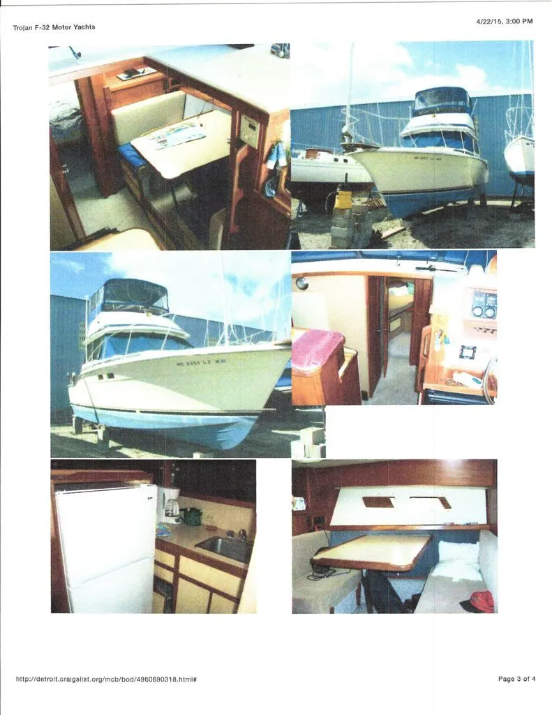 Slide: The Image of Trojan 321 Sedan Flybridge 1986 - 8