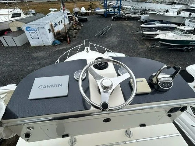 Slide: The Image of Helm of 2007 Albemarle 36 Express Fisherman with Garmin navigation. - 25