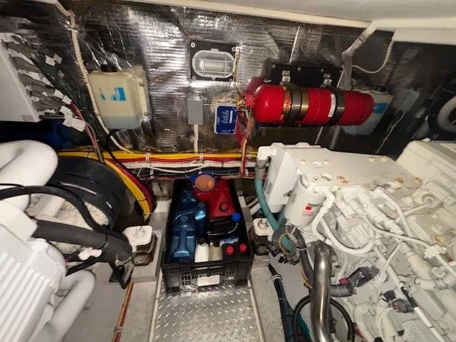 Slide: The Image of Engine room of 2007 Albemarle 36 Express Fisherman with equipment. - 26