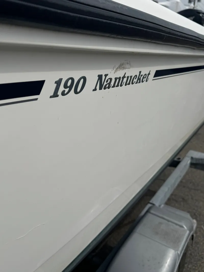 Slide: The Image of Boston Whaler 190 Nantucket boat, 2004 model, side view. - 25