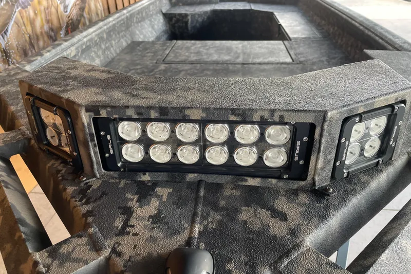 Slide: The Image of 2026 Reaper Boats 653 Timber Reaper with LED lights and camouflage design. - 9