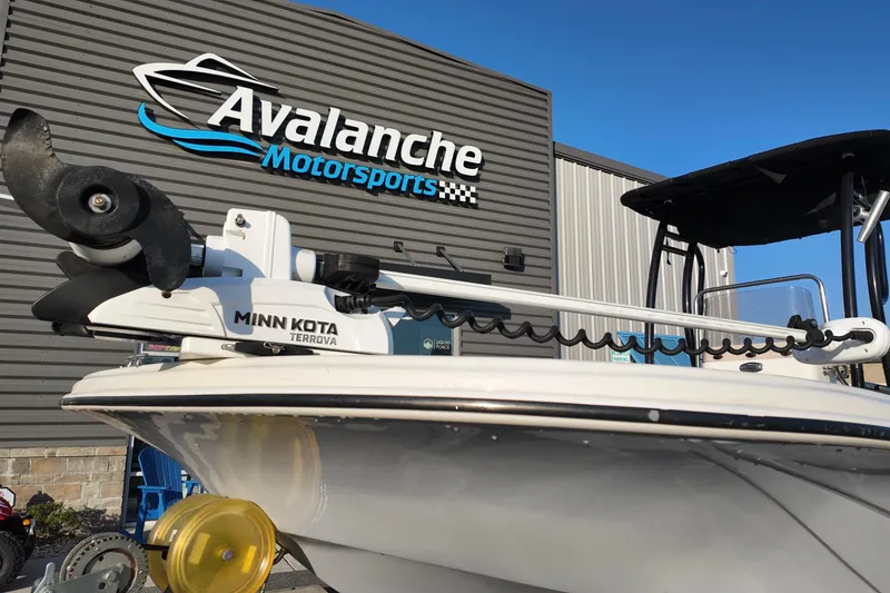 Slide: The Image of 2020 Carolina Skiff 21 LS with Minn Kota Terrova motor at Avalanche Motorsports. - 7