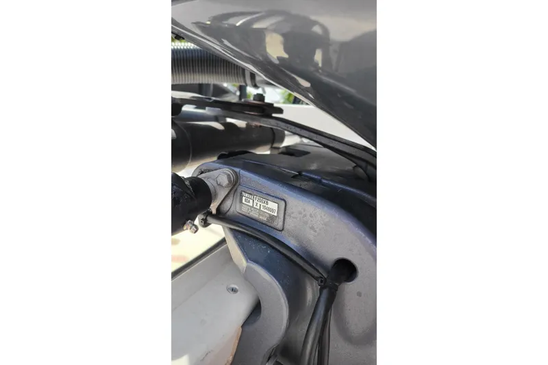 Slide: The Image of Close-up of a 2020 Chaparral 21 SSi OB engine component with Yamaha label. - 4