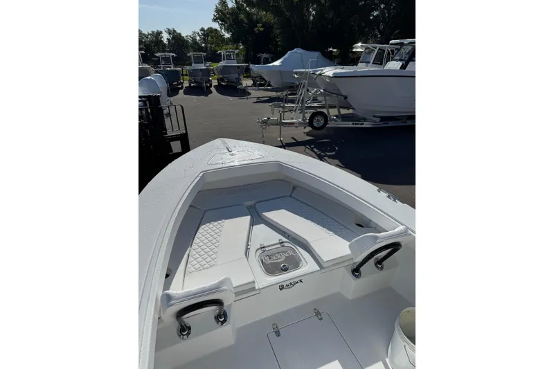 Slide: The Image of Livewell on 2026 BlackJack 256 Coastal boat, featuring sleek white design and sturdy construction. - 13