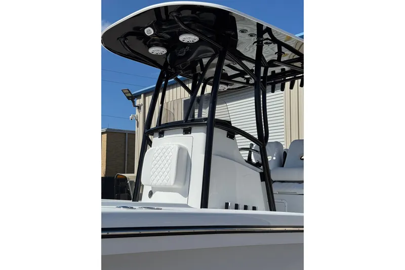 Slide: The Image of BlackJack 256 Coastal boat interior, showcasing sleek design and modern features, 2026 model. - 5