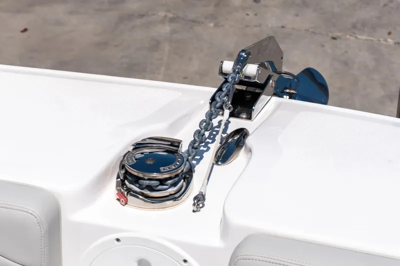 Slide: The Image of Anchor windlass on Twin Vee 240 STX CC boat, year 2026. - 3