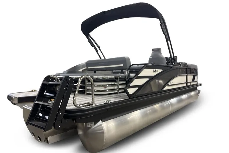 Slide: The Image of 2026 Bennington 23 M Swingback pontoon boat with sleek design and modern features. - 5