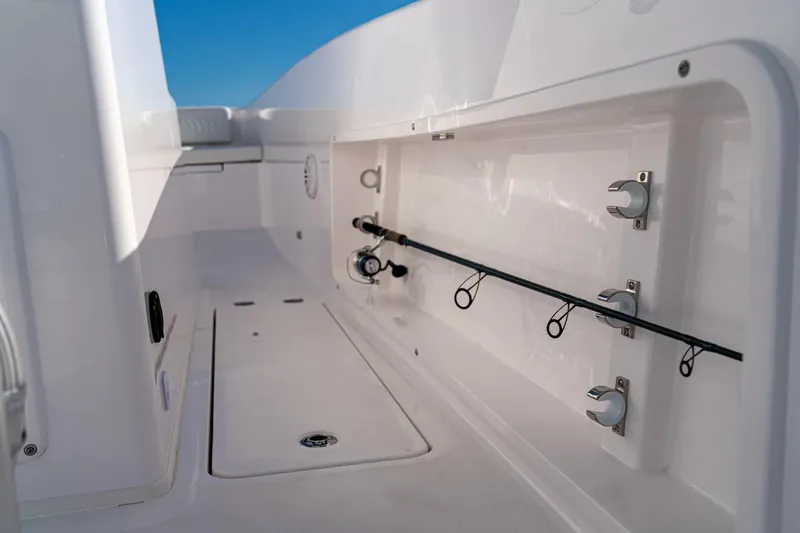 Slide: The Image of Interior view of 2026 Twin Vee 260 STX CC boat. - 12