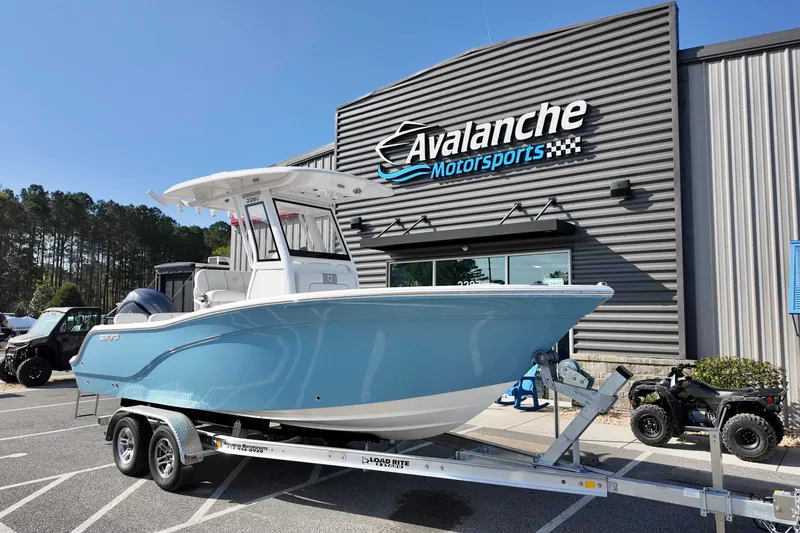 The Image of 2026 Sea Fox 228 Commander boat on trailer at Avalanche Motorsports. - 1