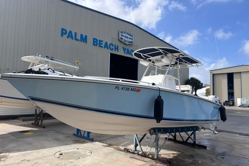 Slide: The Image of 2003 Island Runner 26 Center Console boat at Palm Beach Yacht facility. - 4