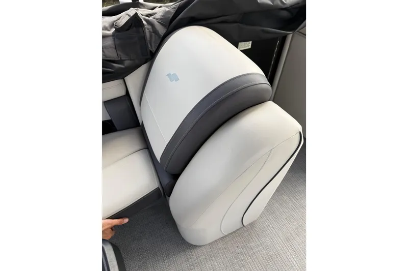 Slide: The Image of 2023 Starcraft EXS 3 Q boat seat with sleek, modern design and premium upholstery. - 36