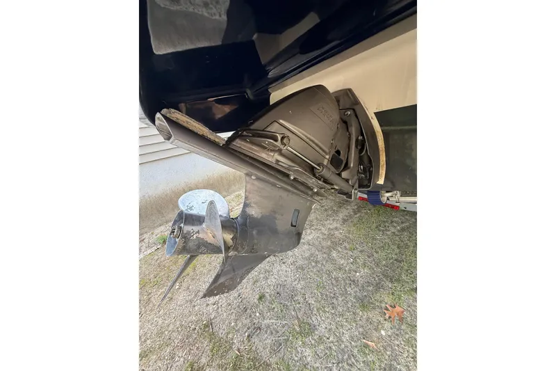 Slide: The Image of 2016 Chaparral 224 Sunesta boat propeller and outdrive detail. - 15