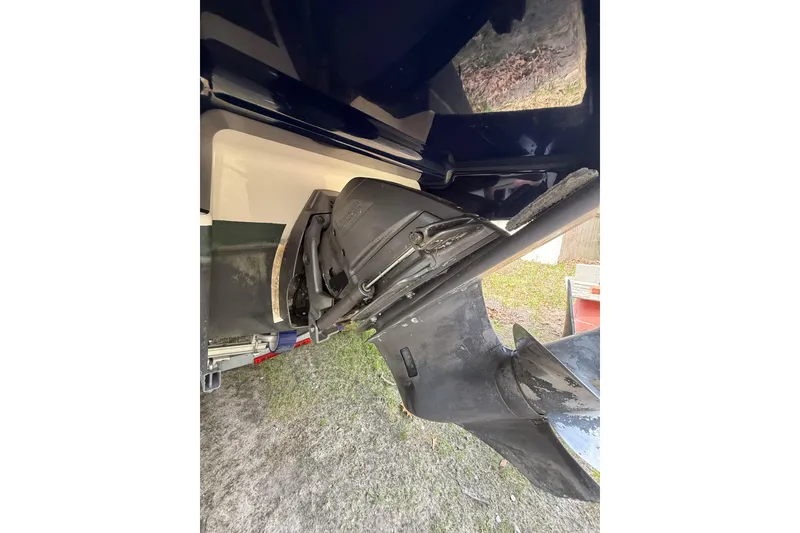 Slide: The Image of 2016 Chaparral 224 Sunesta boat propeller and stern drive detail. - 16