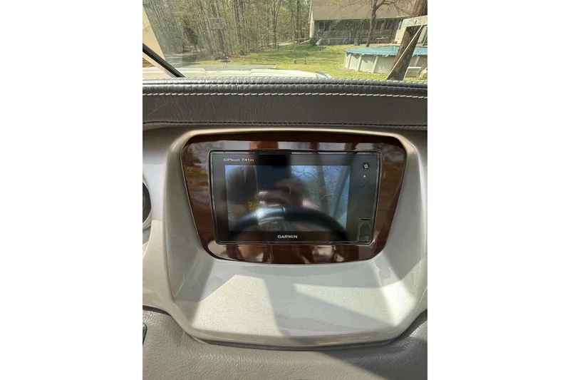 Slide: The Image of 2016 Chaparral 224 Sunesta dashboard with Garmin GPSMAP 741xs display. - 40