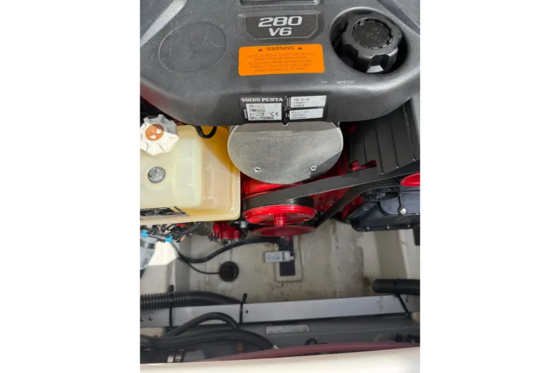 Slide: The Image of Engine compartment of 2016 Chaparral 224 Sunesta with Volvo Penta 280 V6 engine. - 68