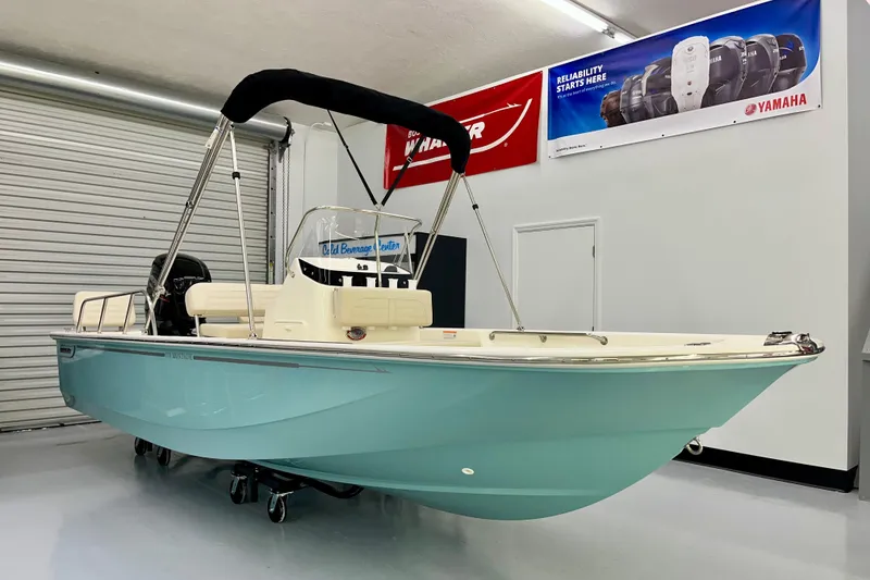 The Image of 2026 Boston Whaler 170 Montauk boat in showroom. - 0