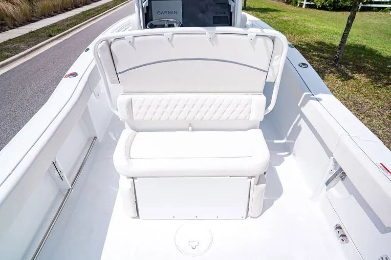 Slide: The Image of Interior view of Sea Hunt Ultra 245 SE boat, model year 2026. - 11