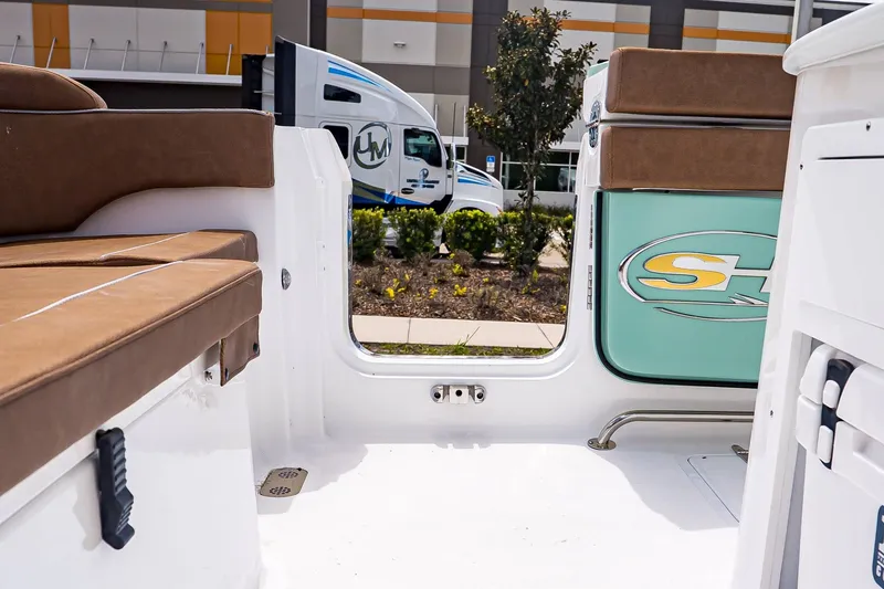 Slide: The Image of Interior view of Sea Hunt ULTRA 285CB boat, model year 2026. - 10