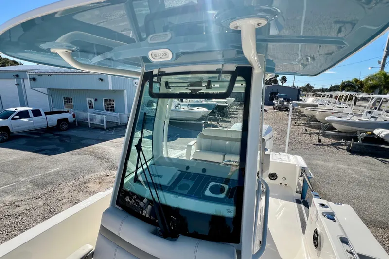 Slide: The Image of Boston Whaler 280 Dauntless 2026 on a boat lot. - 25