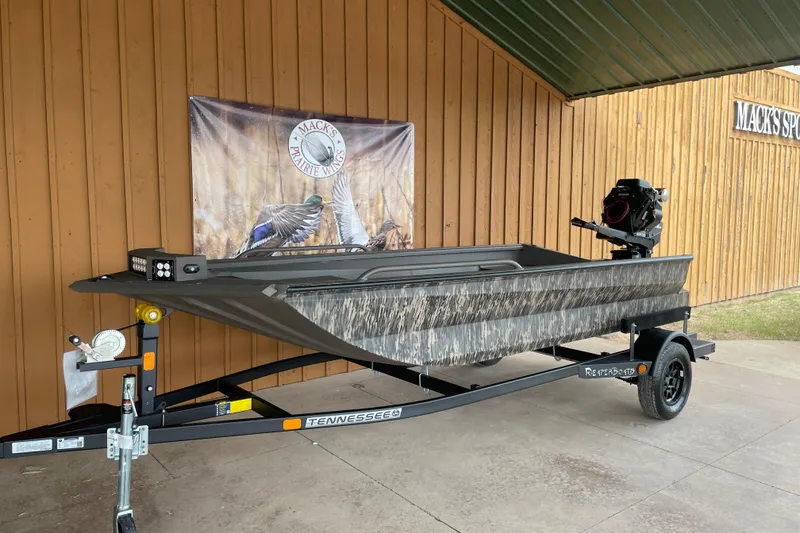 The Image of 2026 Reaper Boats 653 Timber Reaper on trailer, displayed outdoors. - 0