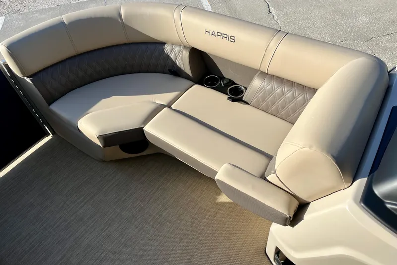 Slide: The Image of Interior of Harris Cruiser 210 pontoon boat, 2026 model. - 5