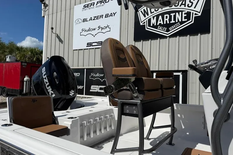 Slide: The Image of 2026 Sea Pro 230 Bay boat with Suzuki engine at West Coast Marine. - 7