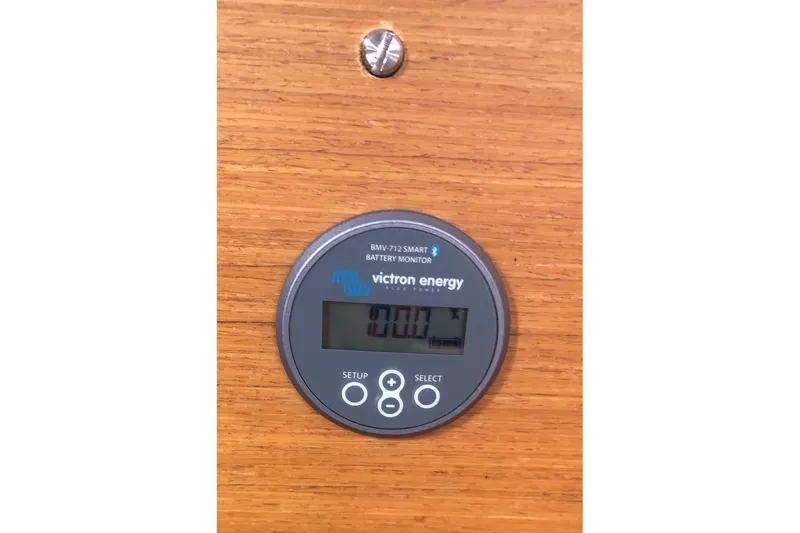 Slide: The Image of Victron Energy battery monitor on Jeanneau Sun Odyssey 41 DS, 2017 model. - 11