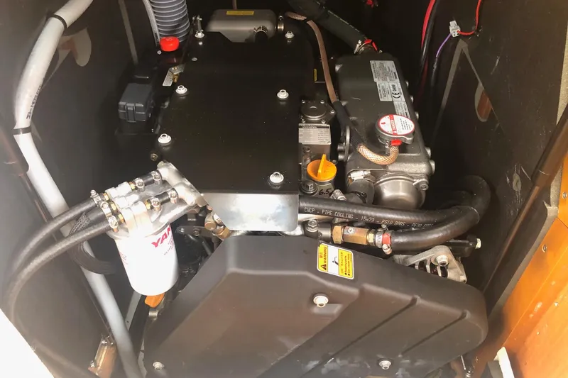 Slide: The Image of Engine compartment of a 2017 Jeanneau Sun Odyssey 41 DS sailboat. - 18