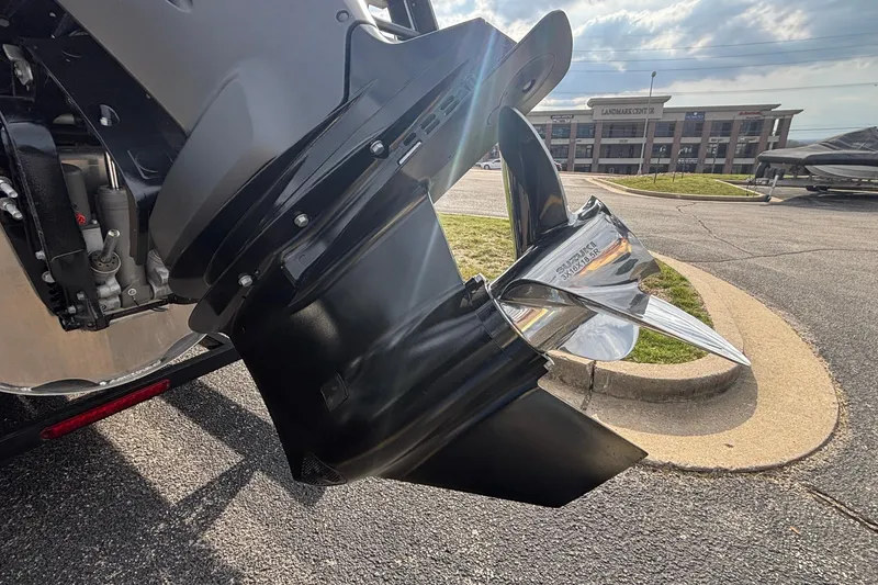 Slide: The Image of Close-up of a Viaggio X24U 2026 boat propeller in a parking lot. - 5