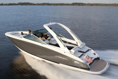 Slide: The Image of Manufacturer Provided Image: 2017 Regal 2800 Bowrider cruising on a lake with passengers. - 3
