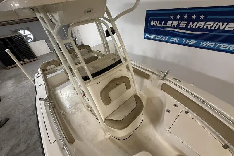 Slide: The Image of 2018 Key West 219 FS boat interior at Miller's Marine showroom. - 7