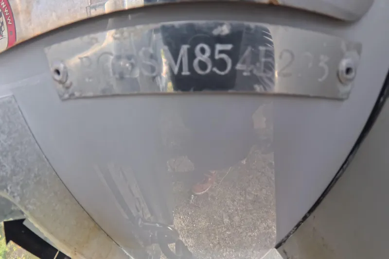 Slide: The Image of 2023 ShearWater 270 Carolina Flare boat hull identification number plate. - 6