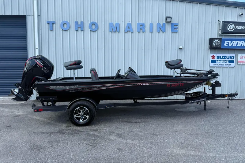 The Image of 2023 Ranger RT188P boat on trailer at Toho Marine dealership. - 1