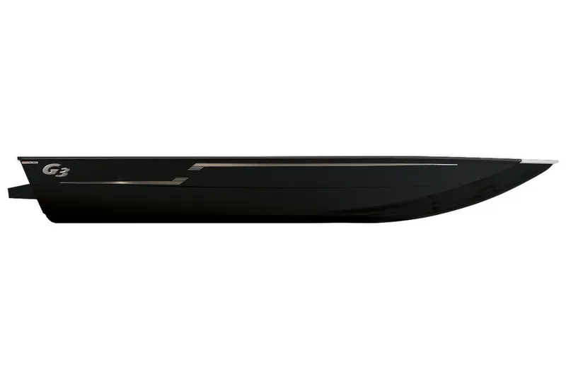 Slide: The Image of Black G3 Bay 22 GX boat, side view, 2026 model. - 13