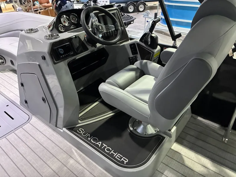 Slide: The Image of Interior of 2026 SunCatcher Fusion 324SL with steering console. - 10