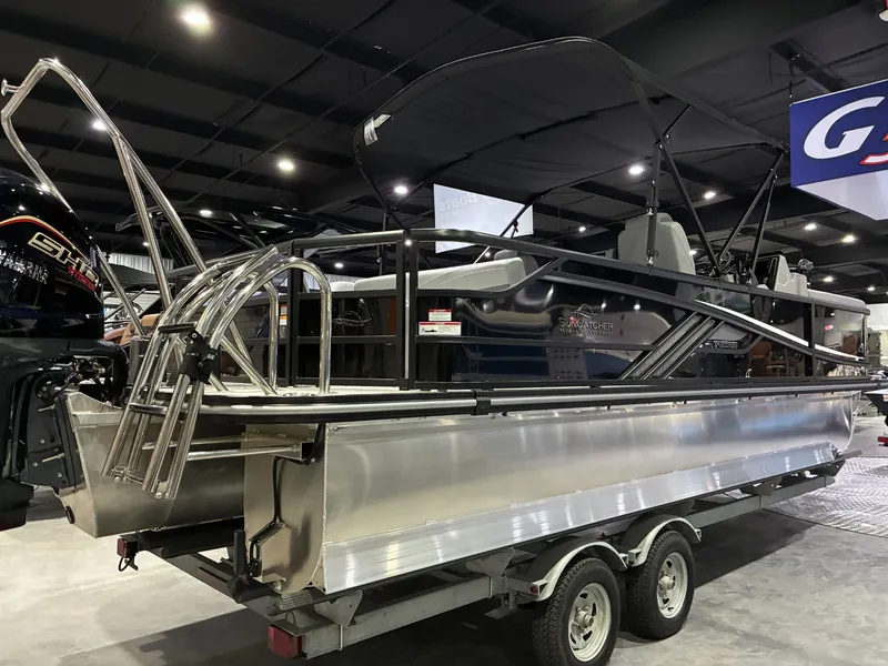 Slide: The Image of SunCatcher Fusion 324SL 2026 on trailer in showroom. - 4