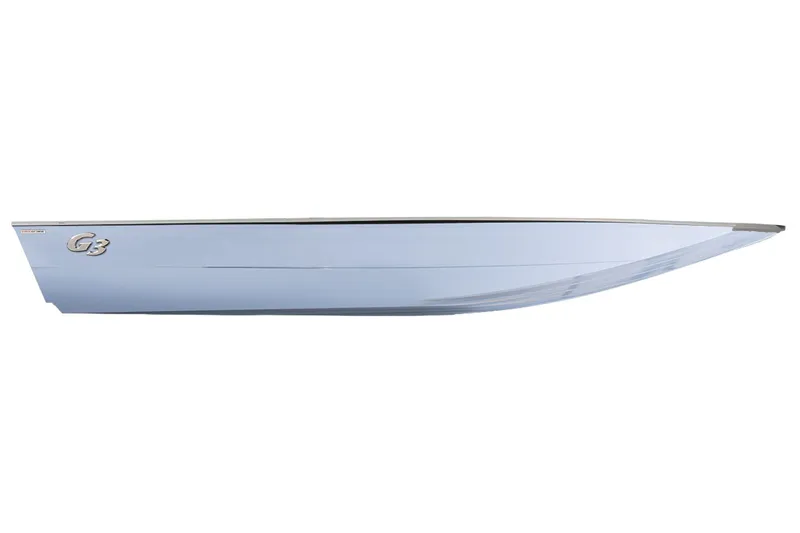 Slide: The Image of Side view of the 2026 G3 Bay 20 boat model. - 3