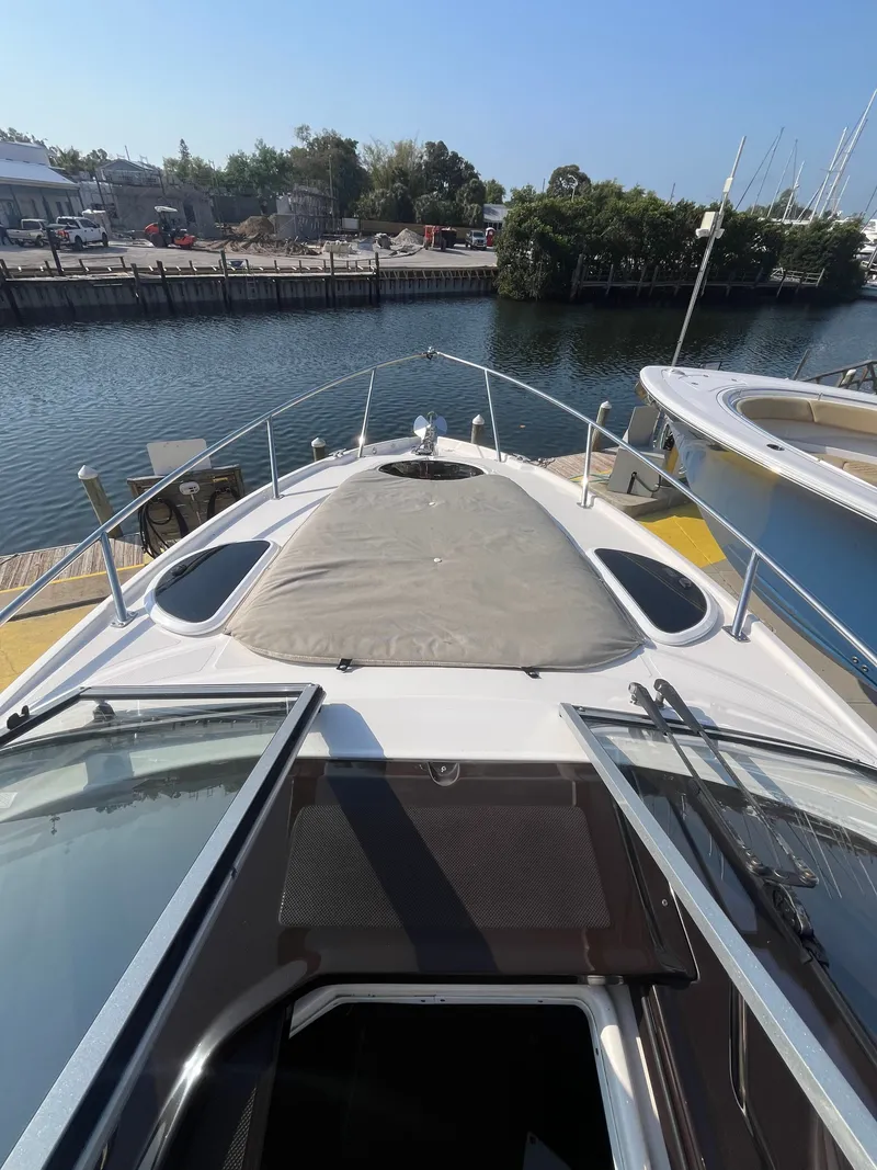 Slide: The Image of 2015 Regal 28 Express boat, front deck view. - 32