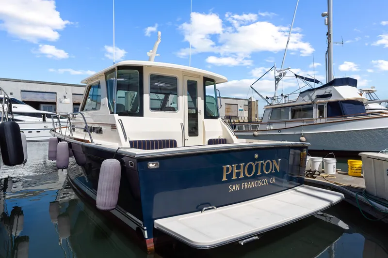 Slide: The Image of 2007 Sabre 42 Hard Top Express yacht docked in San Francisco marina. - 8