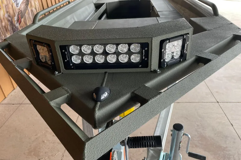 Slide: The Image of 2026 Reaper Boats 753 Timber Reaper with LED lights on deck. - 6