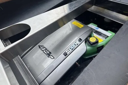 Slide: The Image of 2024 Supreme S220 engine compartment showcasing 450 HP power unit. - 20