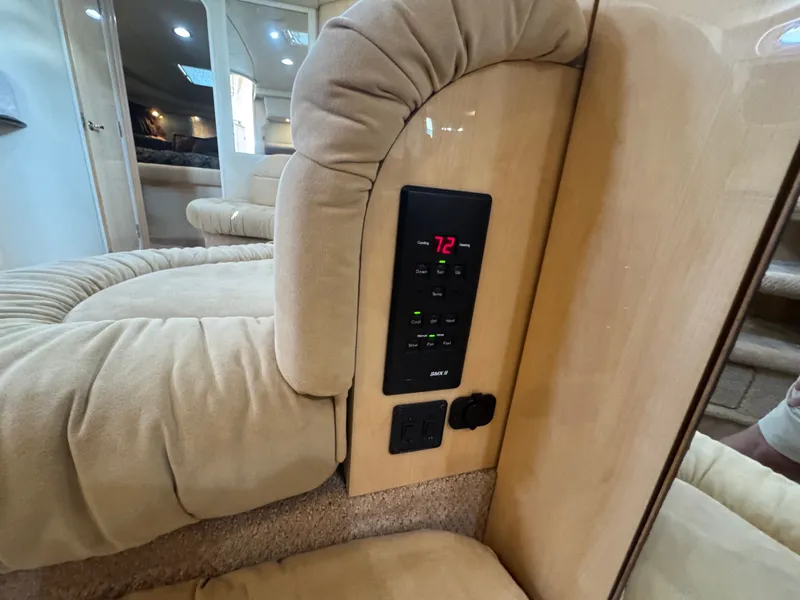 Slide: The Image of Interior of 1999 Sea Ray 380 Sundancer with thermostat. - 49