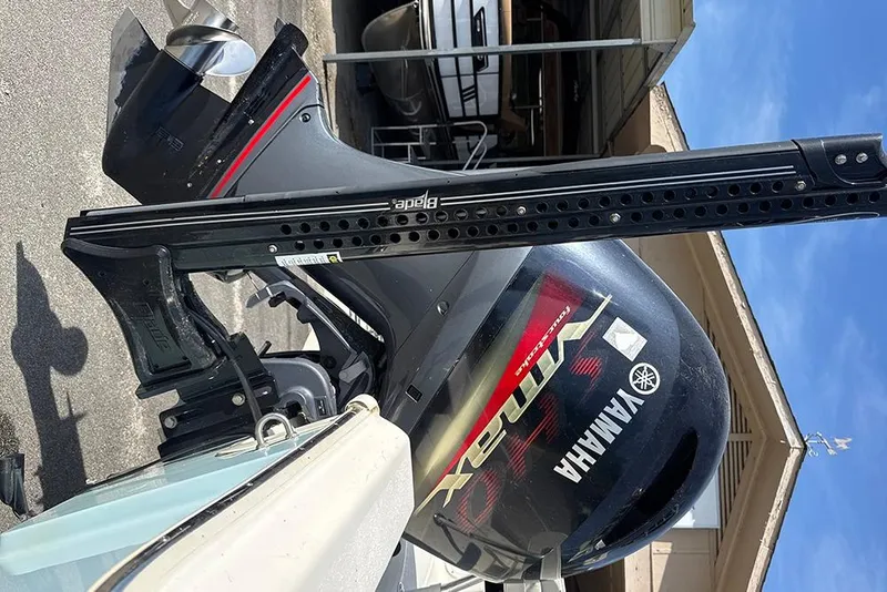 Slide: The Image of 2021 Bulls Bay 2200 boat with Yamaha outboard motor and Power-Pole anchor system. - 25