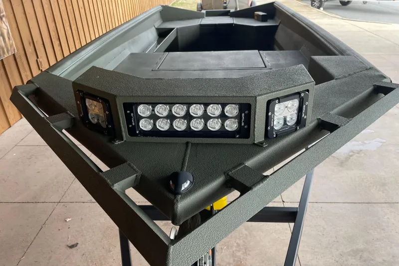 Slide: The Image of 2026 Reaper Boats 653 Timber Reaper with LED lights, showcasing rugged design and durability. - 3