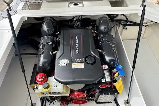 Slide: The Image of 2024 Cobalt R8 engine compartment showcasing powerful V8 engine design. - 26