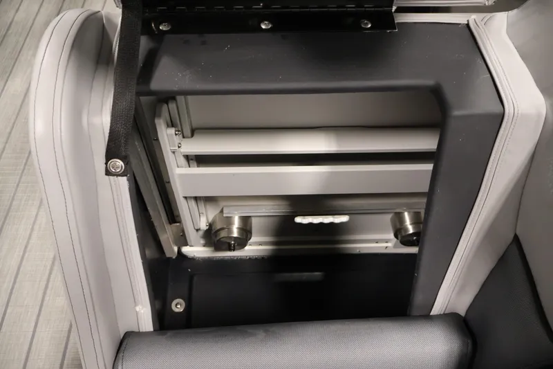 Slide: The Image of Interior storage compartment of 2025 Bentley Pontoons 223 Swingback, showcasing sleek design and functionality. - 13