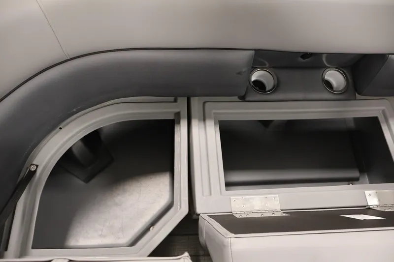Slide: The Image of Interior storage compartments of 2025 Bentley Pontoons 223 Swingback boat. - 16