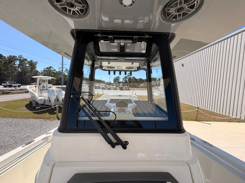 Slide: The Image of Cobia 245CC 2026 boat featuring modern design and equipment. - 18