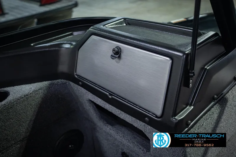 Slide: The Image of 2026 Lund 1775 Impact XS boat interior storage compartment, featuring sleek design and durable materials. - 27